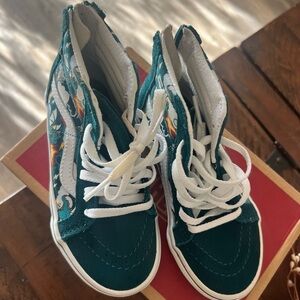 Vans Kids Sneakers - Teal and White